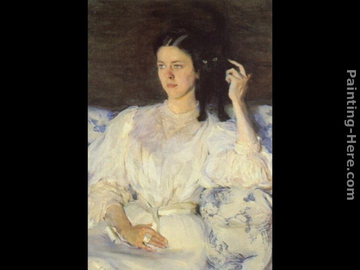 Cecilia Beaux Girl with a Cat